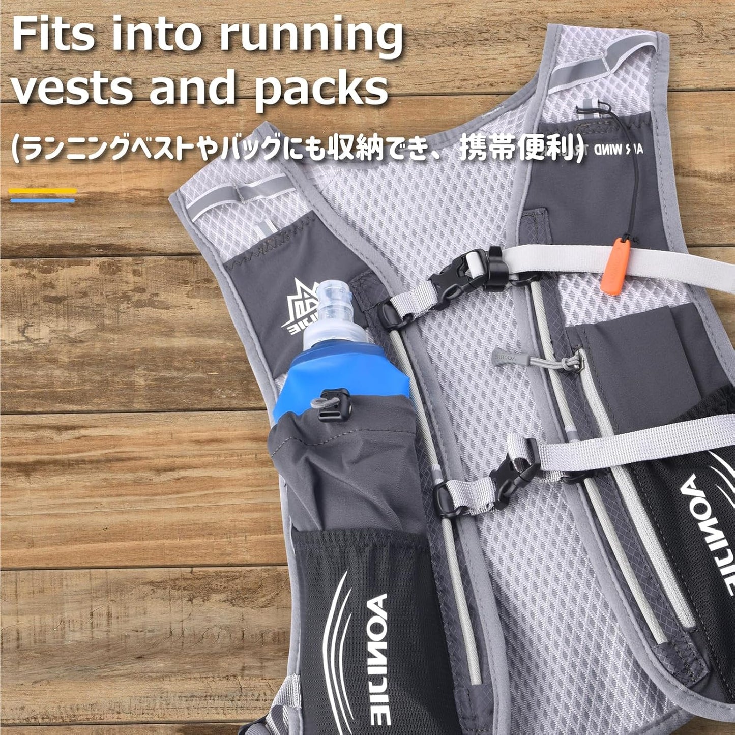 TPU Soft Flask Collapsible Water Bottles Bpa-Free 250Ml 350Ml 500Ml 600Ml for Hydration Vest Pack Running Hiking Cycling Climbing