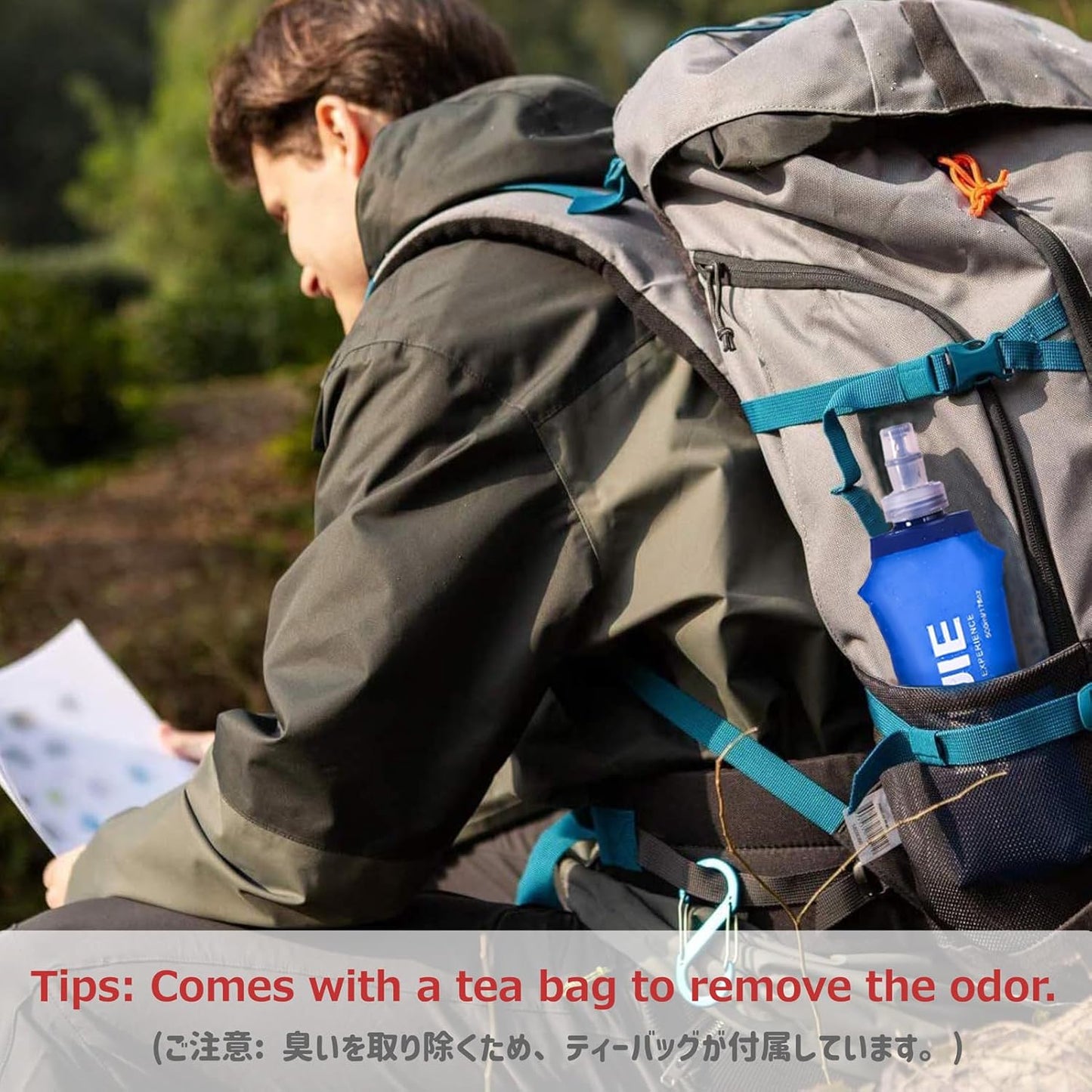 TPU Soft Flask Collapsible Water Bottles Bpa-Free 250Ml 350Ml 500Ml 600Ml for Hydration Vest Pack Running Hiking Cycling Climbing